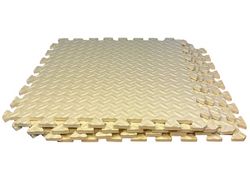 Дитячий килимок пазл Lanor 50x50x1 см Бежевий